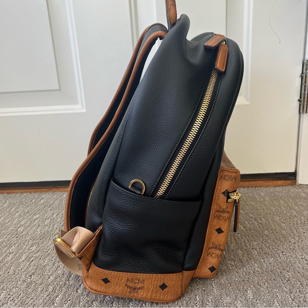 MCM Black and Tan Backpack - Picture 2 of 12